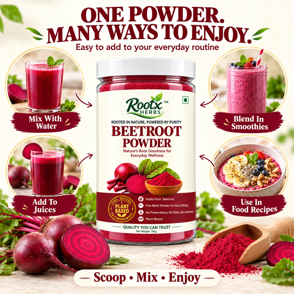 Beetroot Powder | Pure Chukandar Superfood for Drinks & Smoothies (150g)