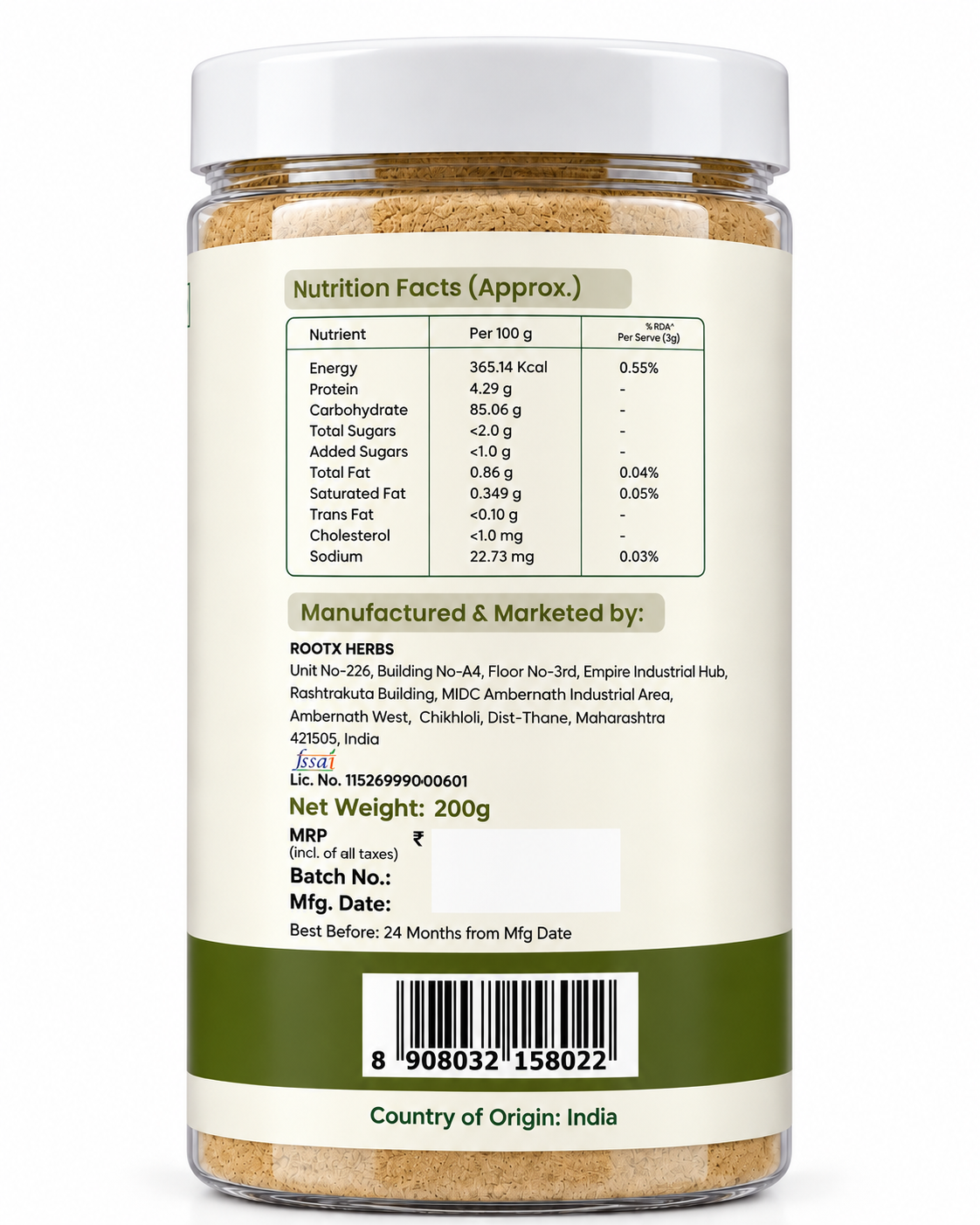 Amla Powder | Pure & Natural Indian Gooseberry Superfood (200g)