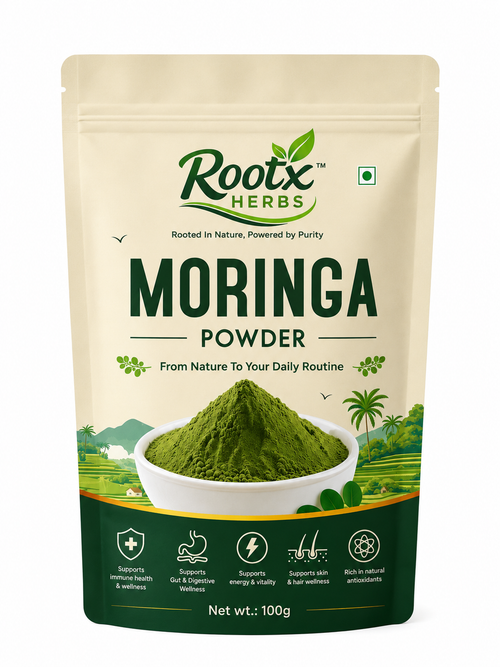 Moringa Powder | Pure & 100% Natural Superfood Premium Moringa Leaves Powder, Rich in Vitamins & Minerals, Daily Wellness Support  (100g)