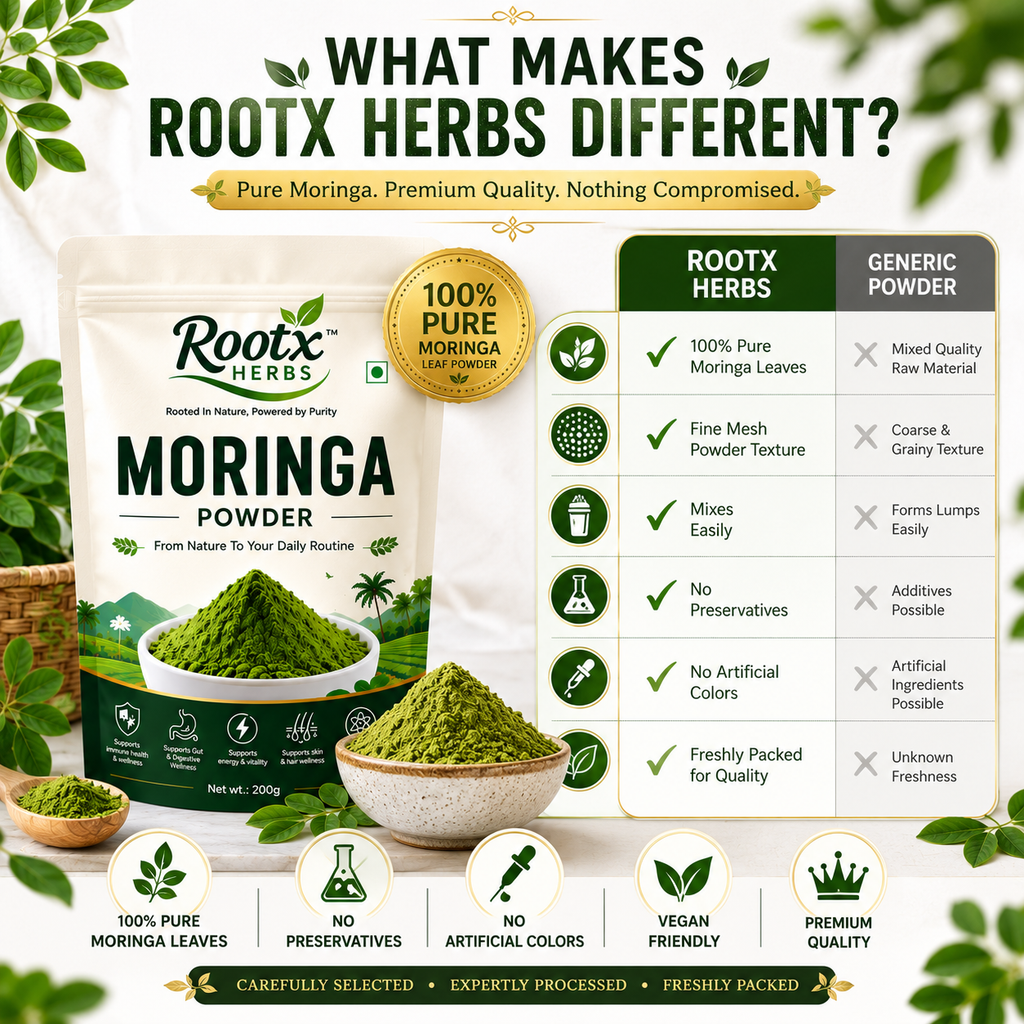 Moringa Powder | Pure Natural Superfood & Daily Wellness Support